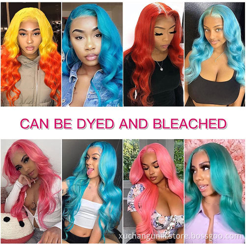 613 Blond Lace Front Human Hair Wigs For Black Women Brazilian Virgin Cuticle Aligned Hair Wig Unprocessed Transparent Lace Wig